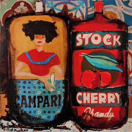 Peinture Bodega par Villanueva Puigdelliura Natalia | Tableau Figuratif Huile Natures mortes