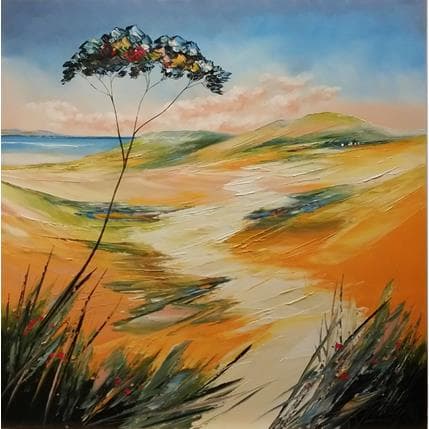 Peinture Le chemin Saint Bernard à Vallauris par Fonteyne David | Tableau Figuratif Acrylique, Huile Paysages