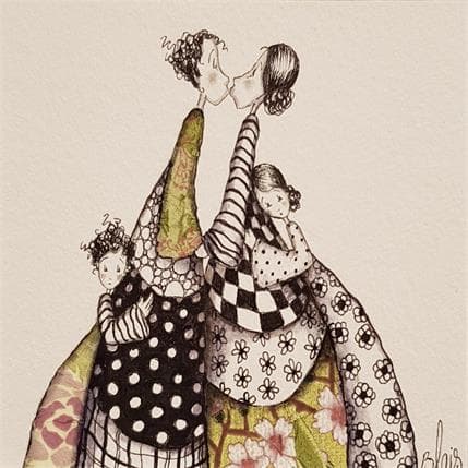 Peinture Harmonie par Blais Delphine | Tableau  Acrylique