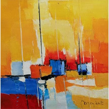 Peinture Mouillage vertical par Menant Alain | Tableau Figuratif Acrylique, Huile Marine