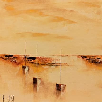 Peinture Composition Ly 4 par Le Diuzet Albert | Tableau Figuratif Huile Marine