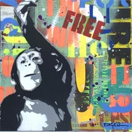 Pintura Free por Euger Philippe | Pintura Pop-art Acrylic, Graffiti Pop icons