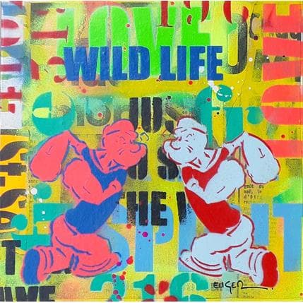Peinture Wild life par Euger Philippe | Tableau Pop-art Acrylique, Graffiti Icones Pop