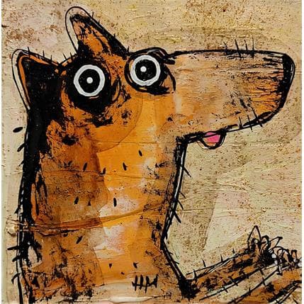 Painting Chien I by Maury Hervé | Painting Figurative Animals