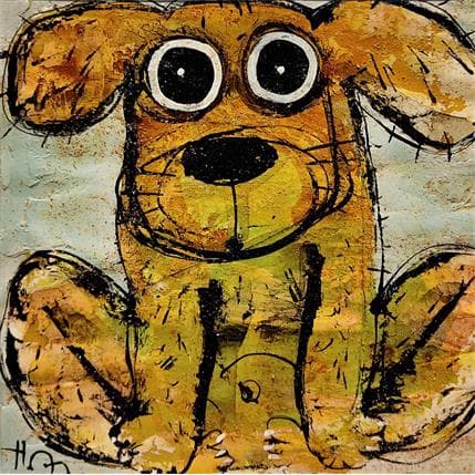 Peinture Chien par Maury Hervé | Tableau Figuratif Animaux