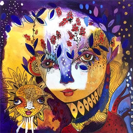 Peinture Nous sommes le vivant par Ketfa Laure | Tableau Art Singulier Acrylique Portraits