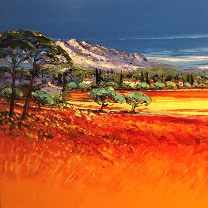 Painting Campagne Aixoise en Eté by Corbière Liisa | Painting