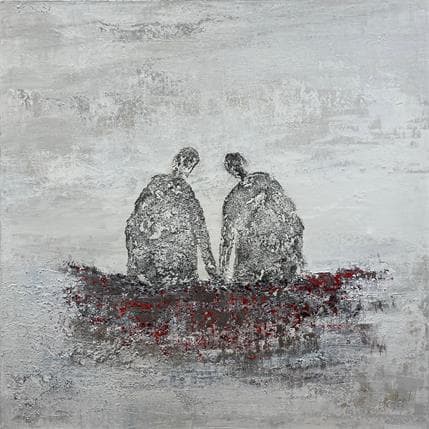 Peinture Tout près de toi par Escolier Odile | Tableau Figuratif Acrylique Paysages