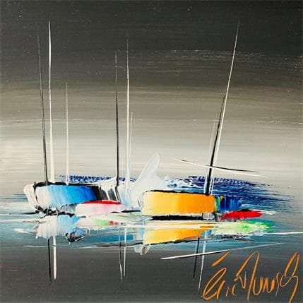 Pintura Voyage insolite por Munsch Eric | Pintura Figurative Oil Marine