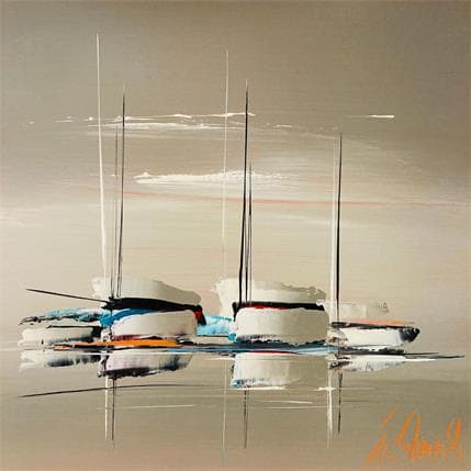 Painting Un voyage épuré by Munsch Eric | Painting Figurative Oil Marine