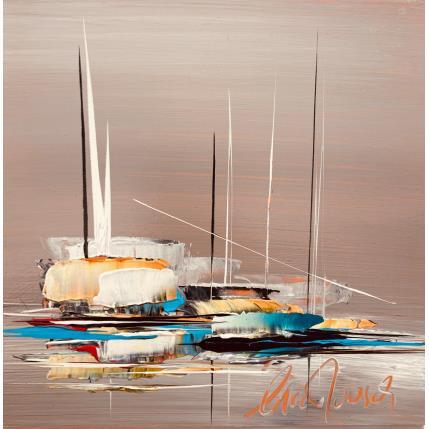 Peinture L'insolite gris par Munsch Eric | Tableau Figuratif Huile Marine