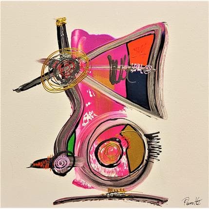 Peinture Yoni par Perrotte | Tableau Abstrait Acrylique Minimaliste