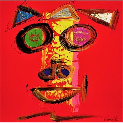 Peinture Zon-zon par Perrotte | Tableau Abstrait Acrylique Minimaliste