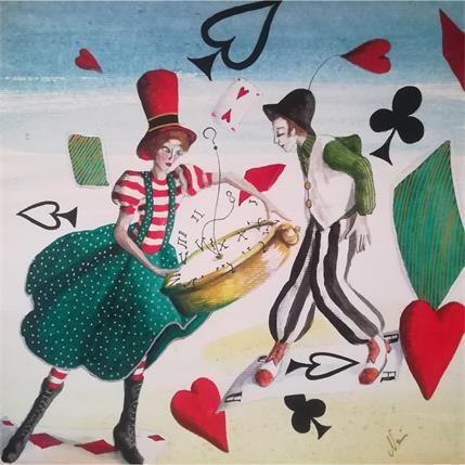 Painting L'amour et le temps by Nai | Painting Figurative Acrylic, Oil Life style, Pop icons