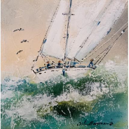 Peinture Force One par Ortis-Bommarito Nicole | Tableau Figuratif Acrylique Marine