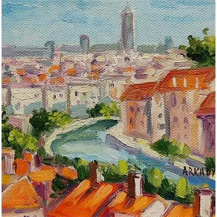 Peinture Le Rhône par Arkady | Tableau  Huile