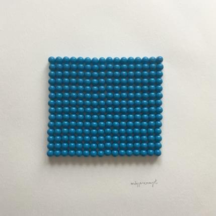 Peinture Blue Pills par Marjot Emily Jane  | Tableau Figuratif Huile minimaliste