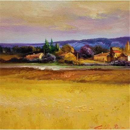 Painting Aldea del Castilla by Cabello Ruiz Jose | Painting Figurative Oil Landscapes