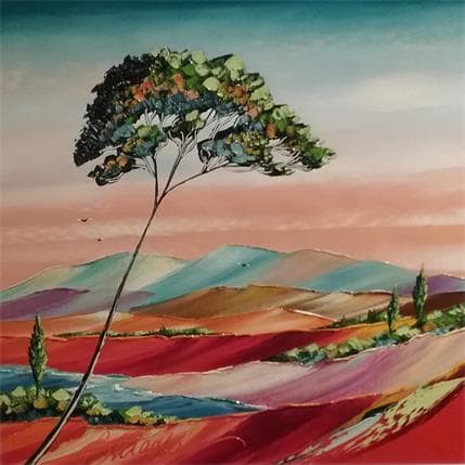 Peinture Romantique Provence par Fonteyne David | Tableau Figuratif Acrylique, Huile Paysages