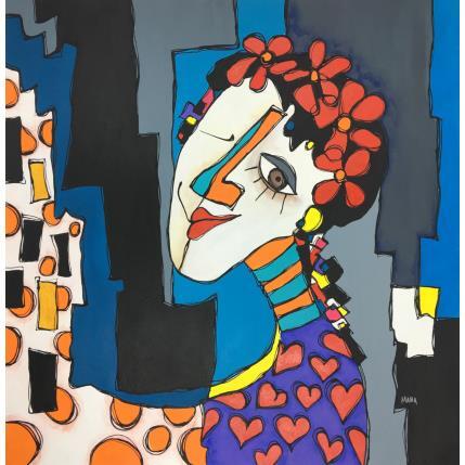 Peinture REINA DE CORAZONES par Gorigoitia Karla  | Tableau