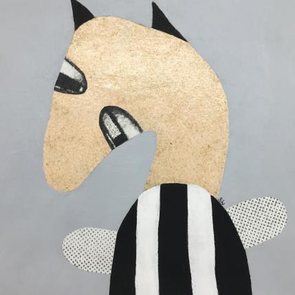 Peinture Can I fly par Lastrina Suzanne | Tableau Art naïf Acrylique Animaux