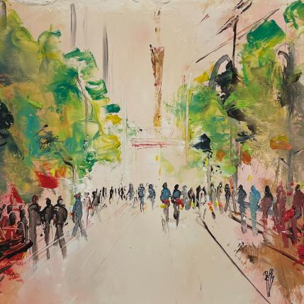 Peinture Terrasse Ombragée par Raffin Christian | Tableau  Huile