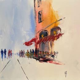 Painting Terrasse by Raffin Christian | Painting  Oil