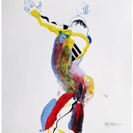 Pintura Le jerk printanier por Cressanne | Pintura Raw art Acrylic Nude