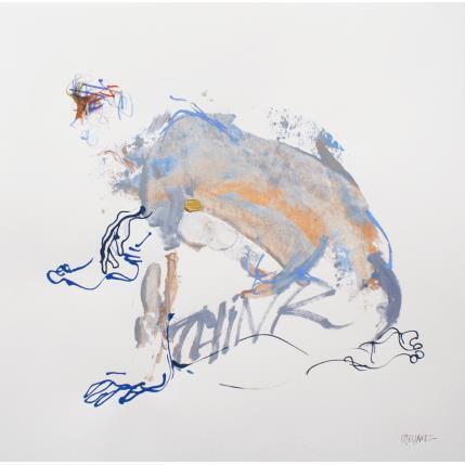 Peinture Think par Cressanne | Tableau Art Singulier Acrylique Nu