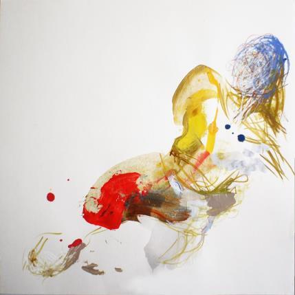 Gemälde Au réveil doré von Cressanne | Gemälde Art brut Acryl Akt