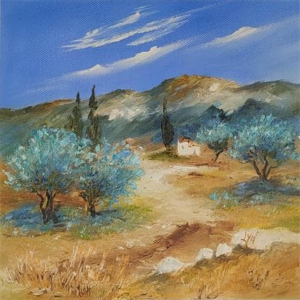 Peinture Le Mazet par Lyn | Tableau Figuratif Huile Paysages