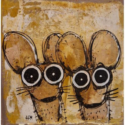 Peinture NINA ET NINO LES SOURIS par Maury Hervé | Tableau