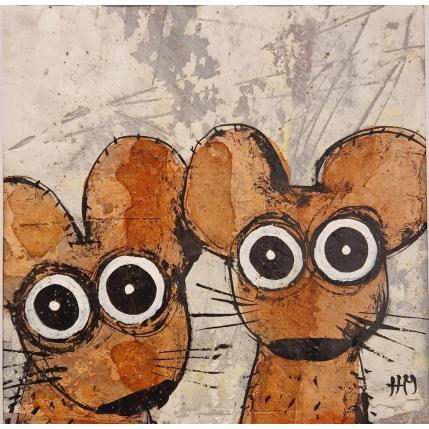 Peinture CLIP ET PIC LES SOURIS par Maury Hervé | Tableau