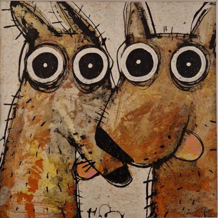 Peinture TIC ET PUCE par Maury Hervé | Tableau