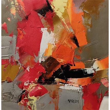 Peinture Before the rain par Virgis | Tableau Abstrait Huile minimaliste