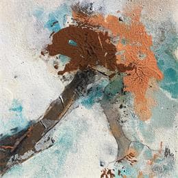 Pintura Les gardiens de la terre 1 por Han | Pintura Abstract Minimalist