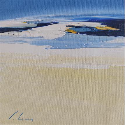 Peinture L'heure divine par Guy Viviane  | Tableau Abstrait Huile Minimaliste