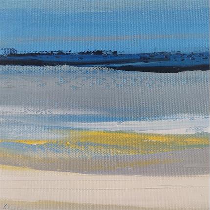 Peinture Solitude par Guy Viviane  | Tableau Abstrait Huile Minimaliste