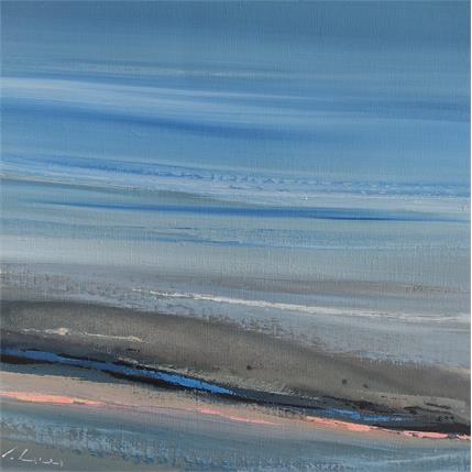 Peinture Le gardien du temps par Guy Viviane  | Tableau Abstrait Huile Minimaliste