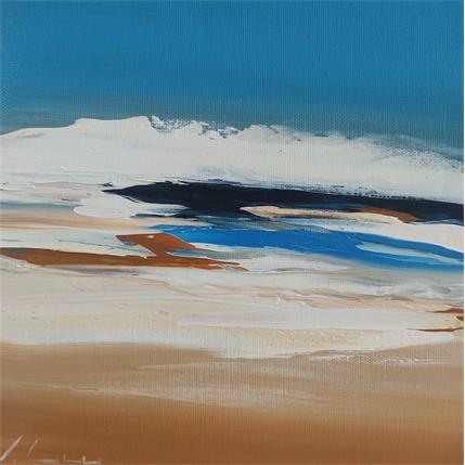 Peinture Ecume #1 par Guy Viviane  | Tableau Abstrait Huile Minimaliste
