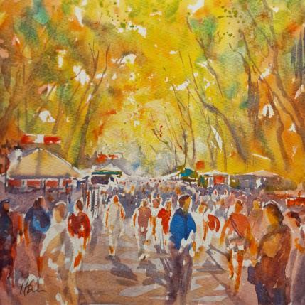 Painting Ramblas Glow by Jones Henry | Painting  Watercolor
