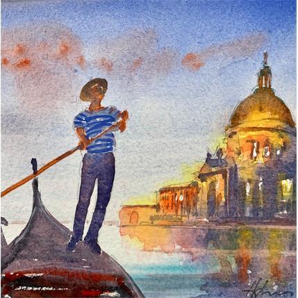 Pintura Striped Gondolier por Jones Henry | Pintura  Watercolor