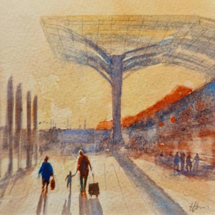 Pintura Rail Journey por Jones Henry | Pintura  Watercolor