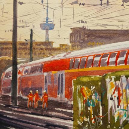 Painting Cologne Grafitti by Jones Henry | Painting  Watercolor