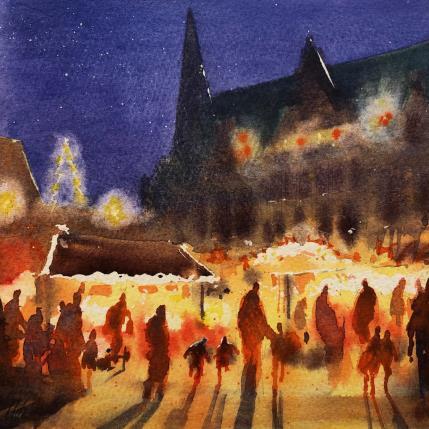 Peinture D4 Bremen Winter Light par Jones Henry | Tableau  Aquarelle