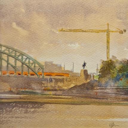 Peinture Horse crane par Jones Henry | Tableau  Aquarelle