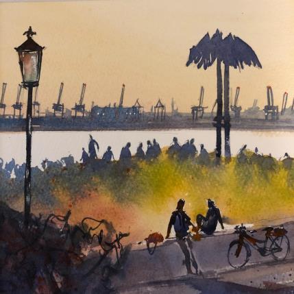 Peinture Hamburg Palms par Jones Henry | Tableau  Aquarelle
