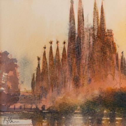 Peinture Barça Light par Jones Henry | Tableau  Aquarelle