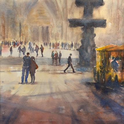Peinture CAthedral conservation par Jones Henry | Tableau  Aquarelle
