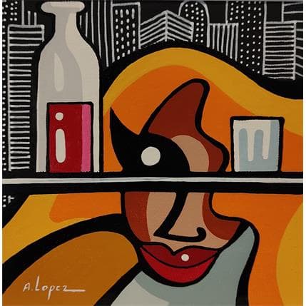 Peinture FRANCAISE EN CHINE par Lopez Alfredo | Tableau Figuratif Acrylique scènes de vie